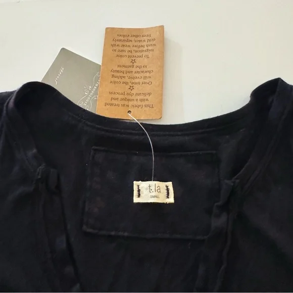 Anthropologie t.la Black T-Shirt - Picture 4 of 6